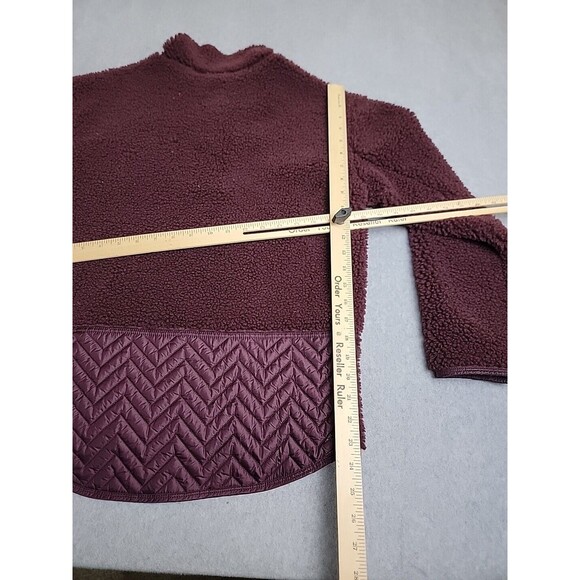 Athleta Fleece Pullover Womens XS Purple Fleece Deep Pile Outdoor Running Hiking - Picture 16 of 16